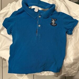 Burberry Bright Blue Kids Polo Shirt